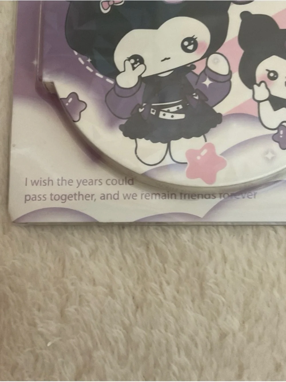 Happy Magic Purple Sticky Note Pad - Cute Character Memo